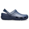 2 flache, tiefblaue Sandalen