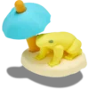 3D-Jibbitz-Anstecker «Chilling Frog» 3D-Jibbitz-Anstecker «Chilling Frog»