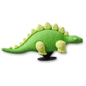 3D-Jibbitz-Anstecker «Grüner Dino mit Schuppen»