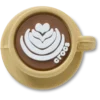 3D-Kaffeetasse-Jibbitz™-Anstecker