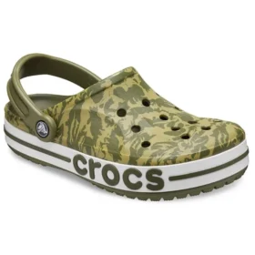 4 Unisex-Sandalen mit Camouflage-Print in Grün