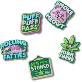 420 Hanf-Cuties 5er-Pack Jibbitz-Anstecker 420 Hanf-Cuties 5er-Pack Jibbitz-Anstecker