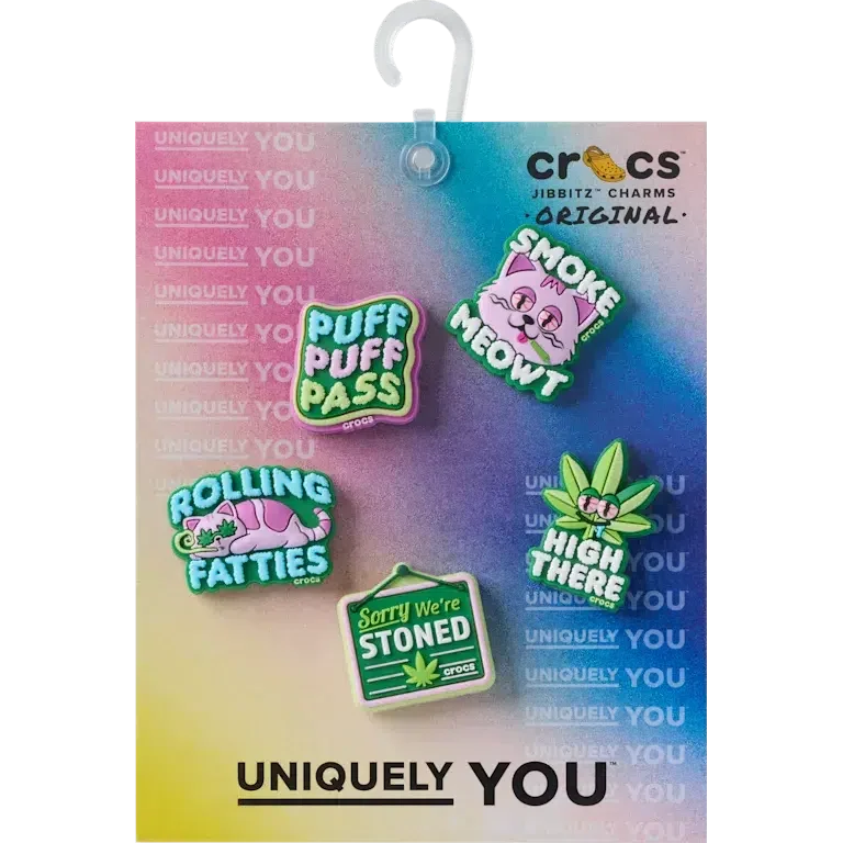 420 Hanf-Cuties 5er-Pack Jibbitz-Anstecker 420 Hanf-Cuties 5er-Pack Jibbitz-Anstecker
