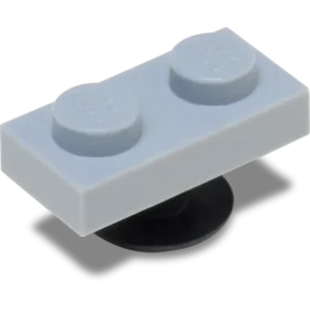 4Lw Hellgraue Kachel 1X2 Jibbitz-Anstecker