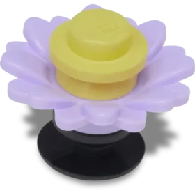 4Lw Jibbitz-Anstecker «Lila Blume»