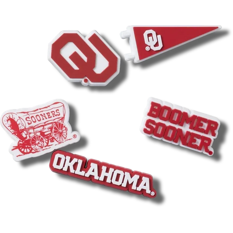 5er-Pack Jibbitz-Anstecker der Univ of Oklahoma 5er-Pack Jibbitz-Anstecker der Univ of Oklahoma