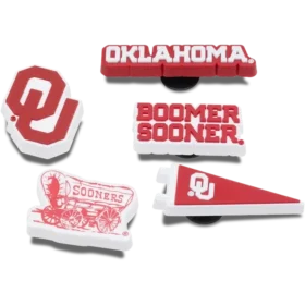 5er-Pack Jibbitz-Anstecker der Univ of Oklahoma