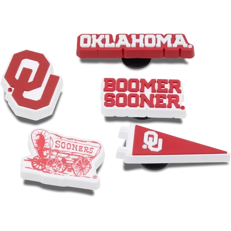 5er-Pack Jibbitz-Anstecker der Univ of Oklahoma 5er-Pack Jibbitz-Anstecker der Univ of Oklahoma