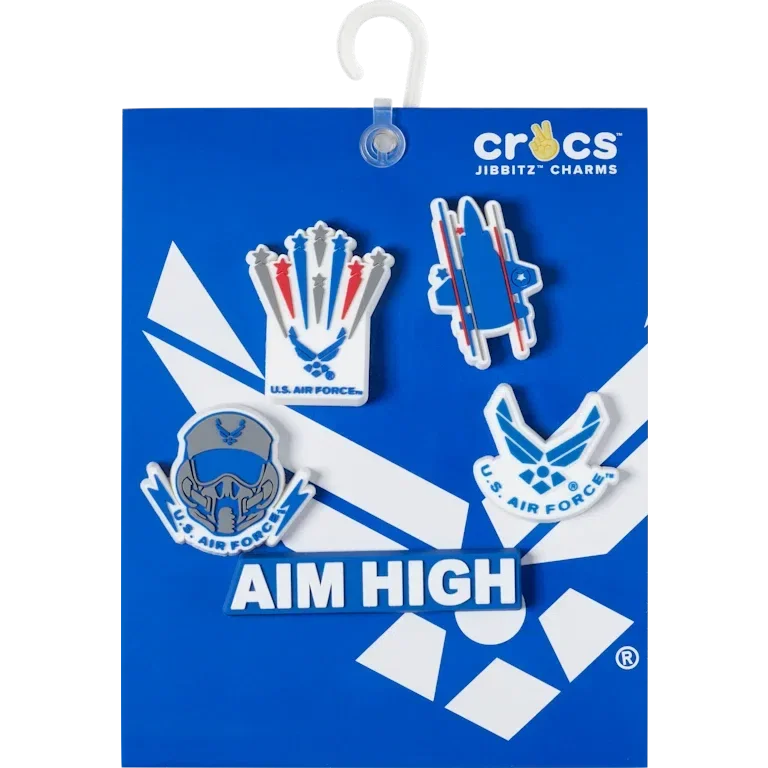 Armed Forces US Air Force 5er-Pack Jibbitz-Schuhanhänger Armed Forces US Air Force 5er-Pack Jibbitz-Schuhanhänger