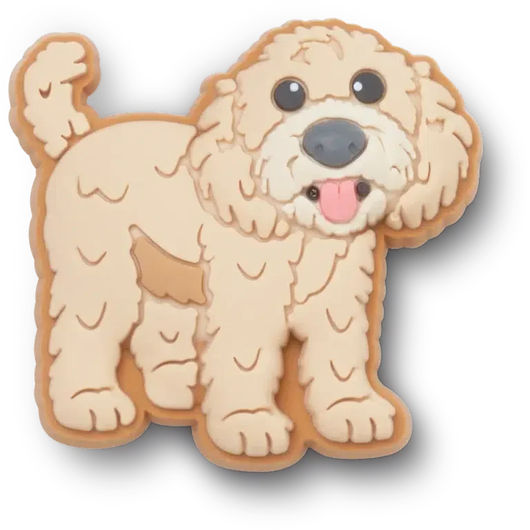 «B’golden Doodle Puppy Jibbitz-Schuhanhänger» «B’golden Doodle Puppy Jibbitz-Schuhanhänger»