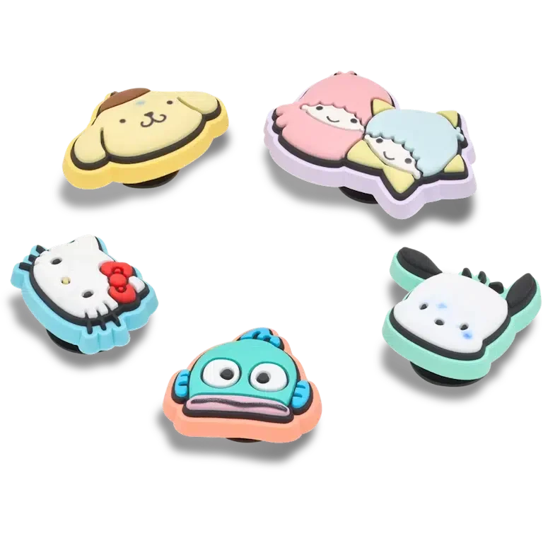 «B’hello Kitty® und Freunde 5er-Pack Jibbitz-Schuhanhänger» «B’hello Kitty® und Freunde 5er-Pack Jibbitz-Schuhanhänger»
