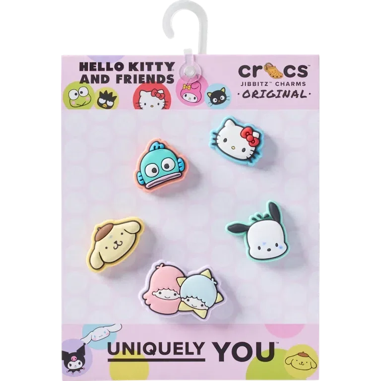 «B’hello Kitty® und Freunde 5er-Pack Jibbitz-Schuhanhänger» «B’hello Kitty® und Freunde 5er-Pack Jibbitz-Schuhanhänger»