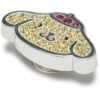 «B’pompompurin» mit Swarovski®-Kristallen – Jibbitz-Schuhanhänger «B’pompompurin» mit Swarovski®-Kristallen – Jibbitz-Schuhanhänger