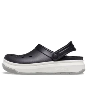 Band Full Force Sandalen mit dicker Sohle Schwarz-Weiss Unisex
