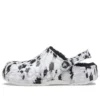 Baya Lined Clog mit Fleecefutter, Unisex-Hausschuhe in Weiss und Grau «White Grey»