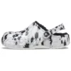 Baya Lined Clog mit Fleecefutter, Unisex-Hausschuhe in Weiss und Grau «White Grey»