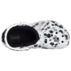Baya Lined Clog mit Fleecefutter, Unisex-Hausschuhe in Weiss und Grau «White Grey»