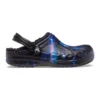 Baya Lined Fuzzy-Strap Galaxy Clogs «Black Multi»