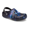 Baya Lined Fuzzy-Strap Galaxy Clogs «Black Multi»