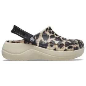Baya Platform Clogs mit Tierprint «Leopard»