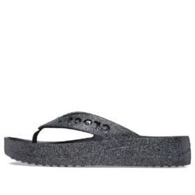 Baya Platform Glitter Flip-Sandalen «Black»
