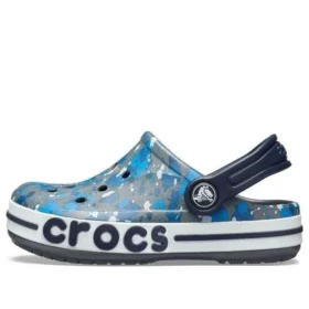 Bayaband bedruckte Clogs «Blue Grey»