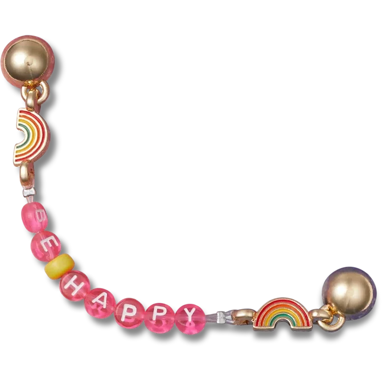 «Be Happy»-Ketten-Jibbitz-Anstecker «Be Happy»-Ketten-Jibbitz-Anstecker