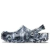 Beach Marbled Unisex-Sandalen in Schwarz und Weiss «Black White»