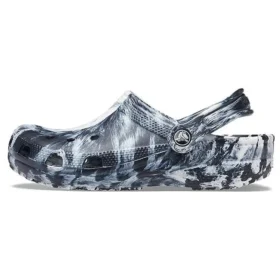 Beach Marbled Unisex-Sandalen in Schwarz und Weiss «Black White»