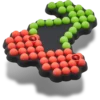 Beaded Cherry Jibbitz™-Anstecker