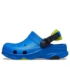 Blaue Sandalen mit flachem Absatz