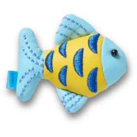 Blaue und goldene glitzernde Fisch-Jibbitz-Anstecker
