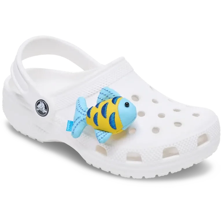 Blaue und goldene glitzernde Fisch-Jibbitz-Anstecker Blaue und goldene glitzernde Fisch-Jibbitz-Anstecker