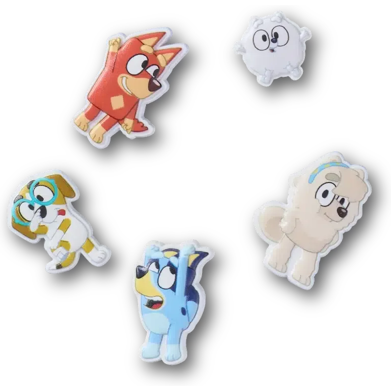 Bluey 5er-Pack Jibbitz-Schuhanhänger Bluey 5er-Pack Jibbitz-Schuhanhänger
