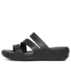 Boca Riemchen-Keilabsatz-Sandalen «Black»