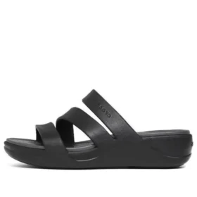Boca Riemchen-Keilabsatz-Sandalen «Black»