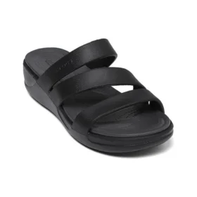 Boca Riemchen-Keilabsatz-Sandalen «Black»