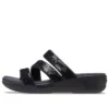 Boca Riemchen-Keilabsatz-Sandalen «Schwarz»