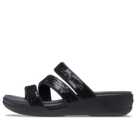 Boca Riemchen-Keilabsatz-Sandalen «Schwarz»