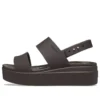 Brooklyn Croco Low Espresso Sandale «Brown»