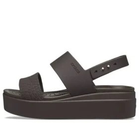 Brooklyn Croco Low Espresso Sandale «Brown»