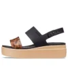 Brooklyn Tort Low Wedge «Schwarz-Braun»