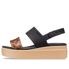 Brooklyn Tort Low Wedge «Schwarz-Braun»