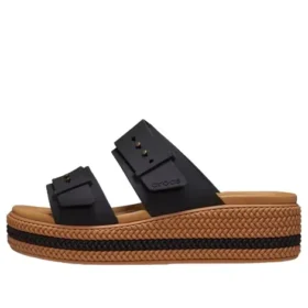 Brooklyn Woven Buckle Sandalen «Schwarz-Braun»