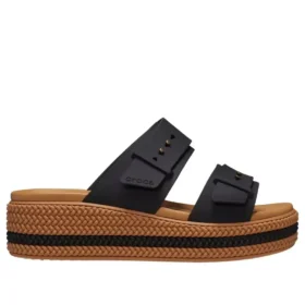 Brooklyn Woven Buckle Sandalen «Schwarz-Braun»