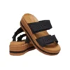 Brooklyn Woven Buckle Sandalen «Schwarz-Braun»