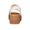 Brooklyn Woven Wedge Sandalen «White Brown»