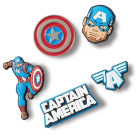 Captain America 5er-Pack Jibbitz-Anstecker