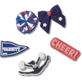 Cheer 5er-Pack Jibbitz-Anstecker