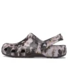 Classic Bleach Dye Clogs «Black White»